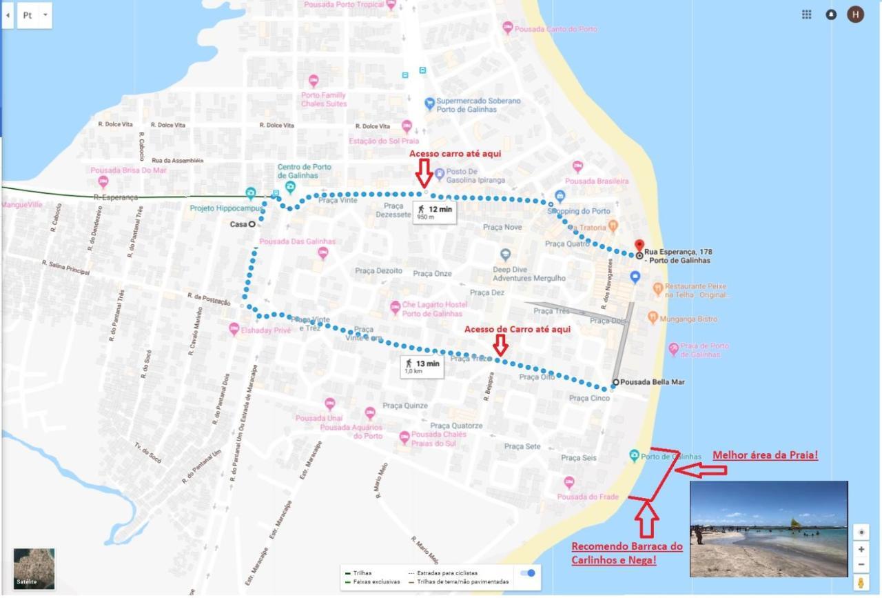 Otima Localizacao Casa, 7 Quartos-Porto De Galinhas 900M Piscinas Naturais Bagian luar foto